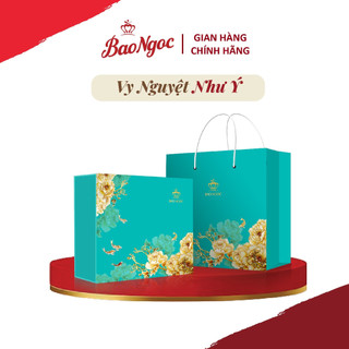 Bánh Trung Thu Bảo Ngọc, Hộp cao cấp Vy Nguyệt Như Ý hộp 4 bánh 80g