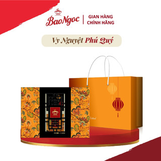 Bánh Trung Thu Bảo Ngọc .Hộp cao cấp Vy Nguyệt Phú Quý ,hộp 6 bánh nướng 80g