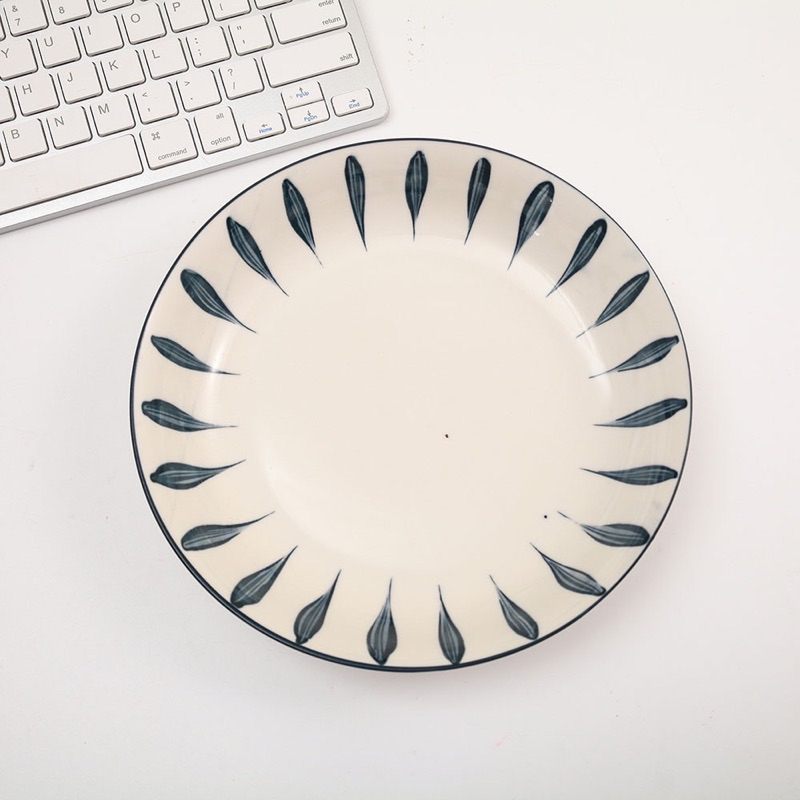 Đĩa Sứ Tráng Men Cao Cấp Hoạ Tiết Sang Trọng, Đáng Yêu Trang Trí Bàn Ăn