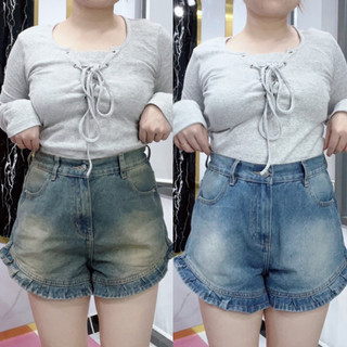 Quần Short Jeans Nữ Bigsize Xòe Bèo ngắn TC SHOP jeans MS T8006
