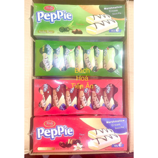 Bánh phủ socola trắng nhân marshmallow  Peppie Richy  khay 360g
