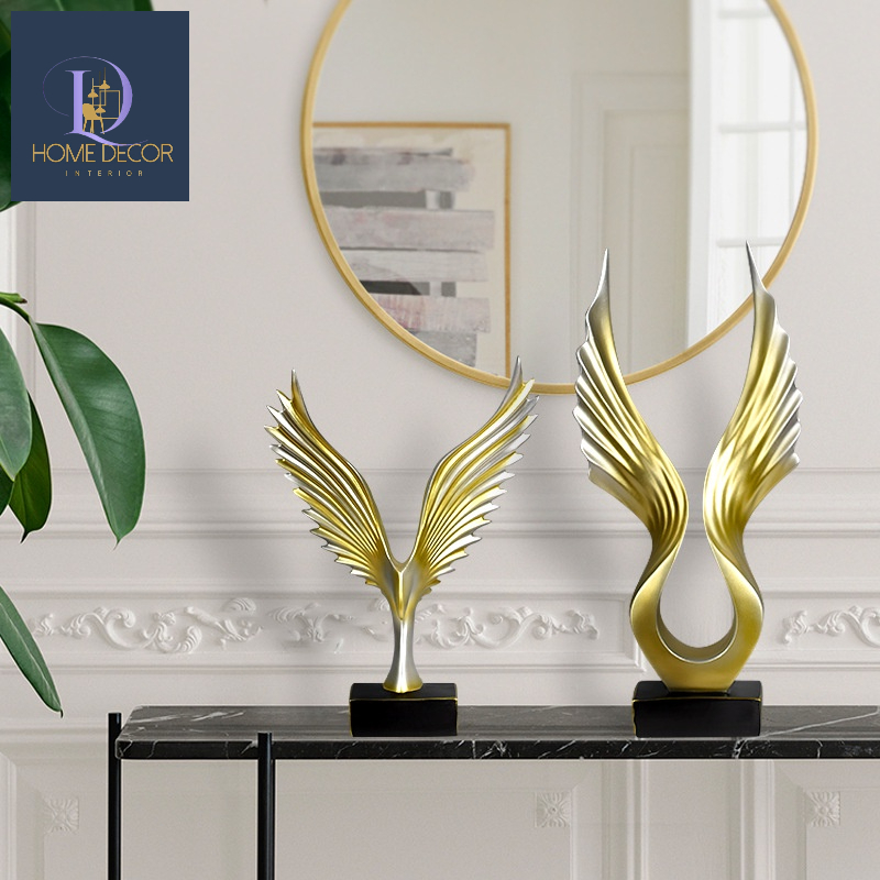 Tượng đôi cánh thiên thần Decor, Tượng Trang trí nghệ thuật, Tượng trang trí phòng khách