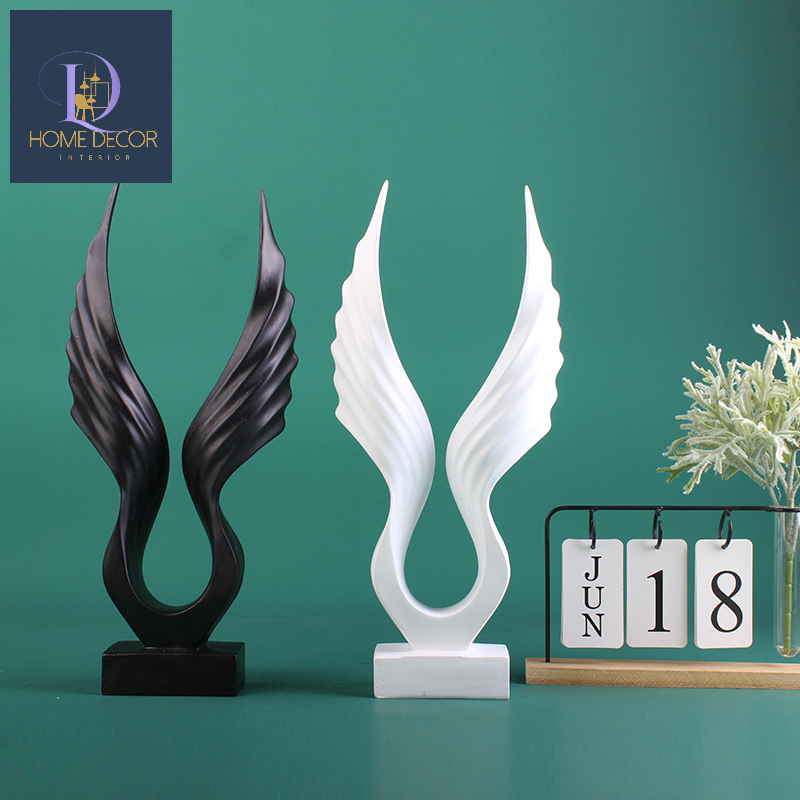 Tượng đôi cánh thiên thần Decor, Tượng Trang trí nghệ thuật, Tượng trang trí phòng khách