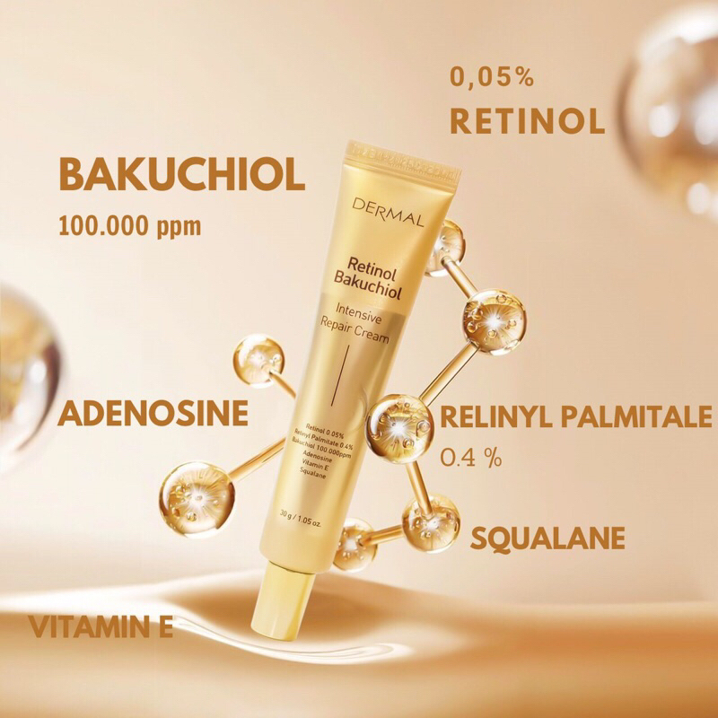 Kem Dưỡng Dermal Retinol Bakuchiol Intensive Repair Cream 0.5% 30g