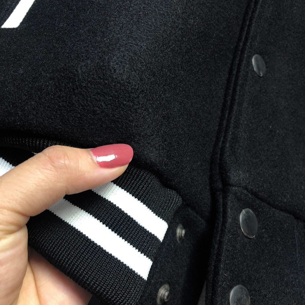 Áo Khoác Sơn Tùng Đen Sọc Trắng Áo Bomber Teddy Son Tung 3 Màu Siêu Cấp Dáng Rộng Siêu Hot FASHION