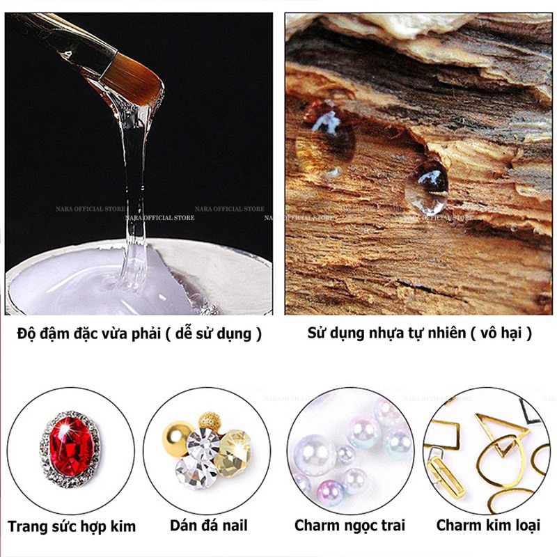 Gel đính đá dạng hũ siêu chắc - gel đính đá làm móng chuyên dụng ngành nail