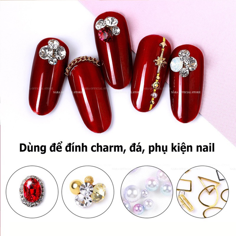 Gel đính đá dạng hũ siêu chắc - gel đính đá làm móng chuyên dụng ngành nail