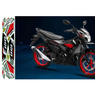 Tem satria zin đen đỏ xám 2023