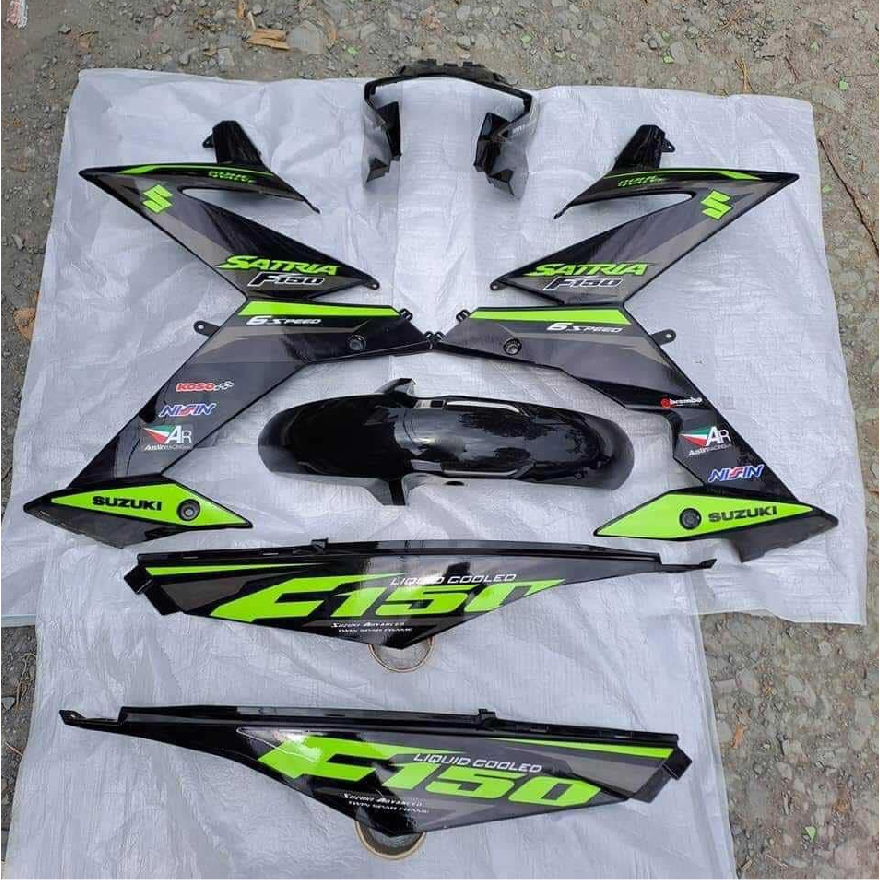 Tem satria đen xanh lá f150 đẹp