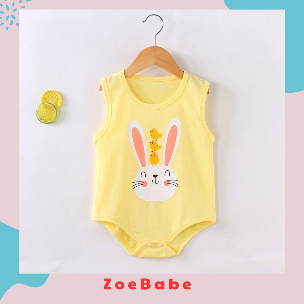 Body Chip, Bodysuit Ba Lỗ Thoàng Mát Mùa Hè, Mẫu Mới 2023 Cho Bé Trai Bé Gái Từ 3-12kg, Hàng Nhập Quảng Châu