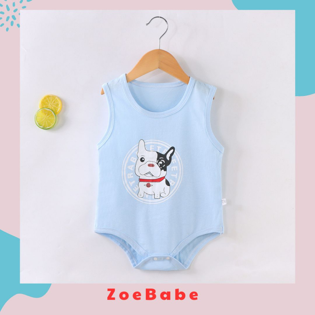 Body Chip, Bodysuit Ba Lỗ Thoàng Mát Mùa Hè, Mẫu Mới 2023 Cho Bé Trai Bé Gái Từ 3-12kg, Hàng Nhập Quảng Châu