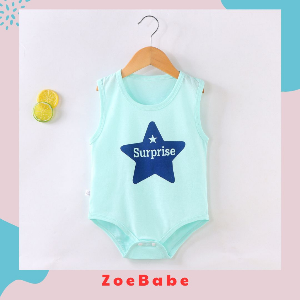 Body Chip, Bodysuit Ba Lỗ Thoàng Mát Mùa Hè, Mẫu Mới 2023 Cho Bé Trai Bé Gái Từ 3-12kg, Hàng Nhập Quảng Châu