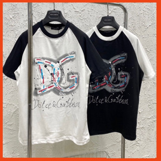  Áo Phông Nam Nữ DG Pha Tay Vẩy Sơn New Spf 2208 Áo Thun DG sơn Nam nữ Mẫu Mới hot trend 2023 