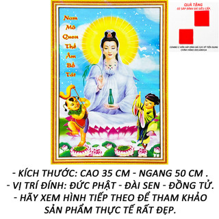 Tranh đính đá 5d - quan thế âm bồ tát 19 - tranh minh hiền