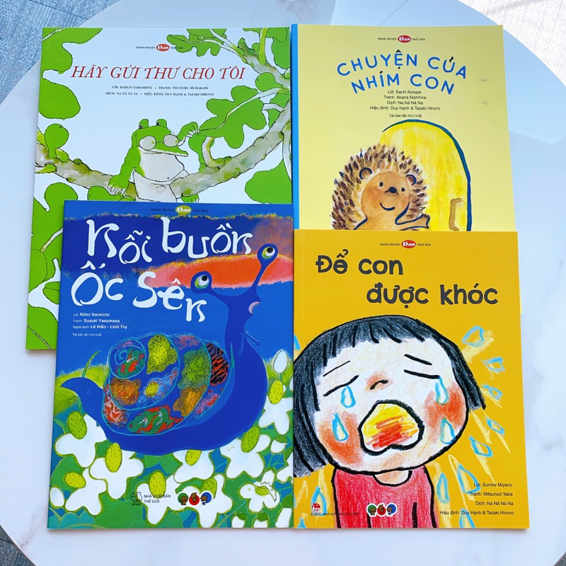 Sách Ehon - Combo 4 cuốn Phát triển cảm xúc cho bé 3 6 tuổi (Tranh truyện ehon Nhật Bản cho bé) | BigBuy360 - bigbuy360.vn