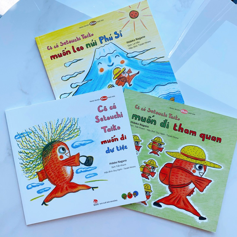 Sách Ehon Phát triển quan sát cho bé 3 6 tuổi - Combo cô cá Taiko (Tranh truyện ehon Nhật Bản cho bé) | BigBuy360 - bigbuy360.vn