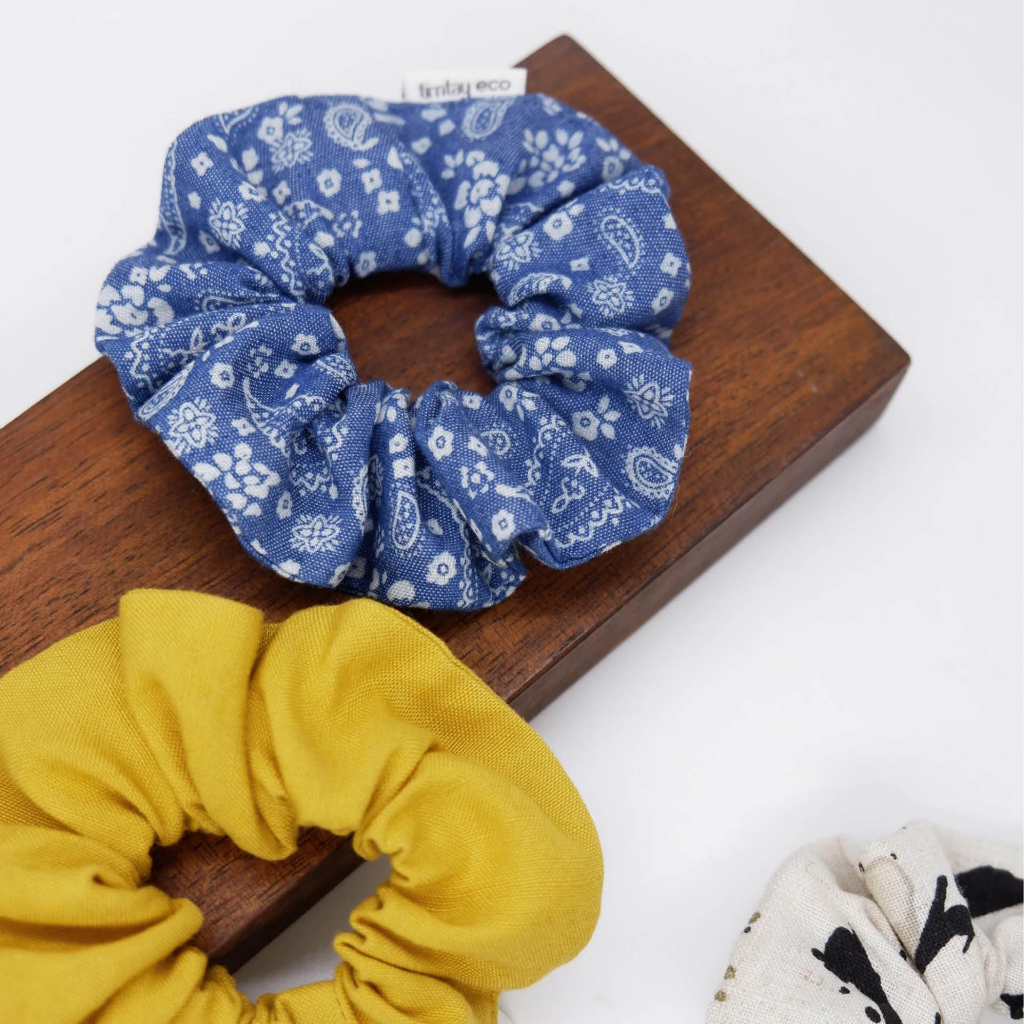 TIMTAY - Dây cột tóc scrunchies vải linen cao cấp