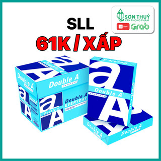 [HỎA TỐC] 1 THÙNG Giấy in A4 DOUBLE A Giá Rẻ ĐL 70g/m2 (5 ram/thùng), Giấy A4 IK PLUS, PAPER ONE, EXCEL - THÙNG