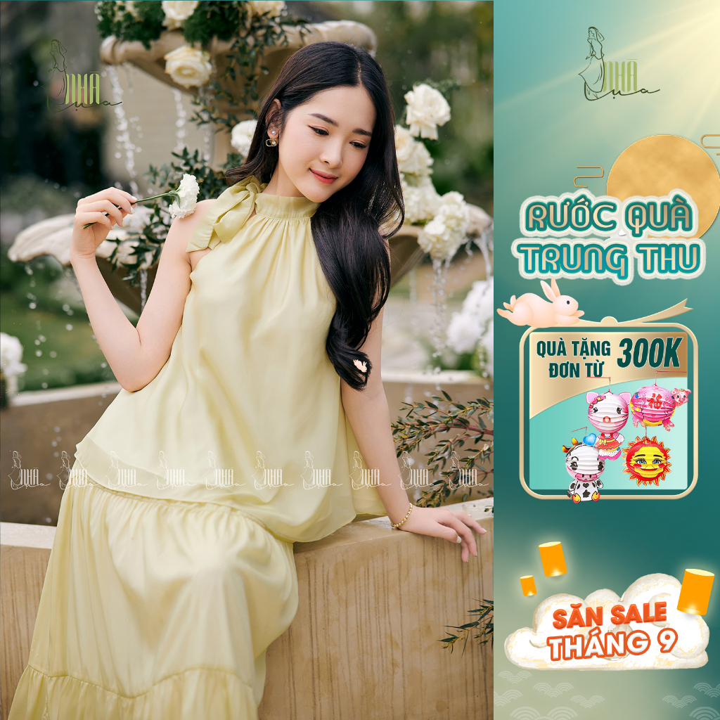 Set đồ nữ Hạ Miên đi chơi kiểu dáng tiểu thư -Set áo chân váy nữ tầng mùa hè sang chảnh đi du lịch đi biển NHÀ LỤA Se008