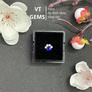 Đá Đính Răng Hình Chân Gấu Cute( Tặng kèm keo bút gắn đá)