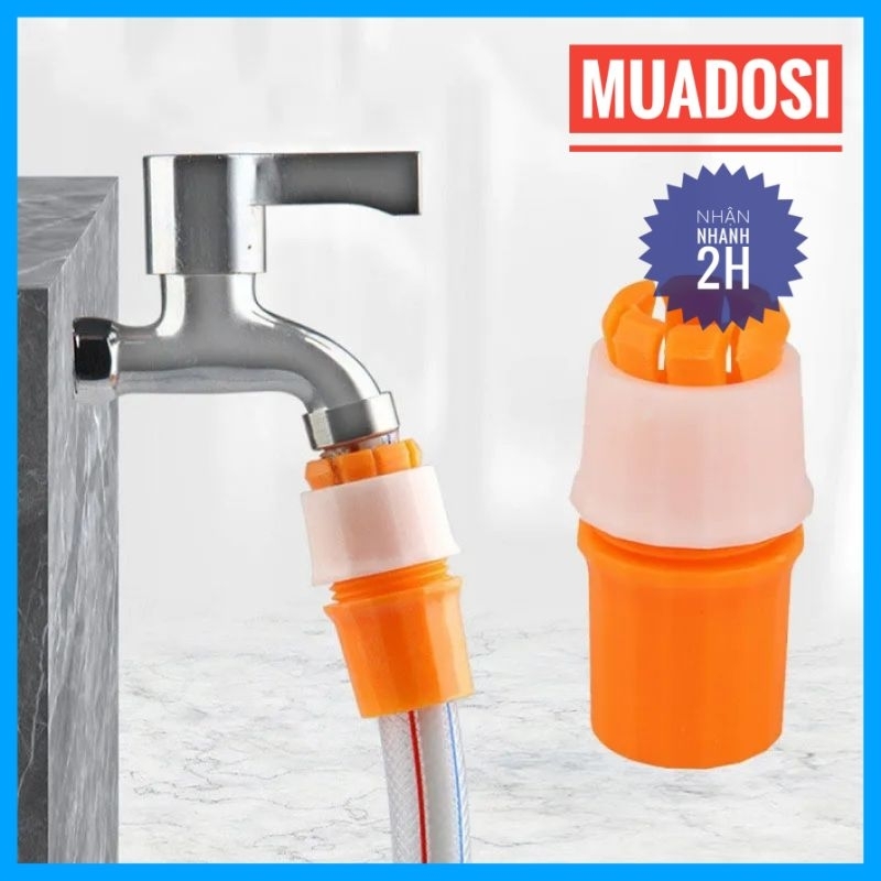 Đầu Nối Nhanh Vòi Nước Van Xiết Ống Nước  Nhanh Tiện Dụng
