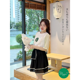 QUẦN VÁY KIỂU MÀU ĐEN 3 TẦNG [MINOR DEMI]