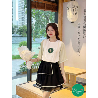 QUẦN VÁY KIỂU MÀU ĐEN 3 TẦNG [MINOR DEMI]