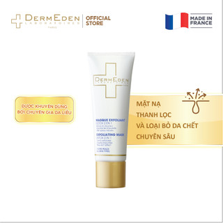 Mặt nạ đất sét giảm mụn đầu đen, kiềm dầu DERMEDEN Exfoliating Mask AHA 50ml