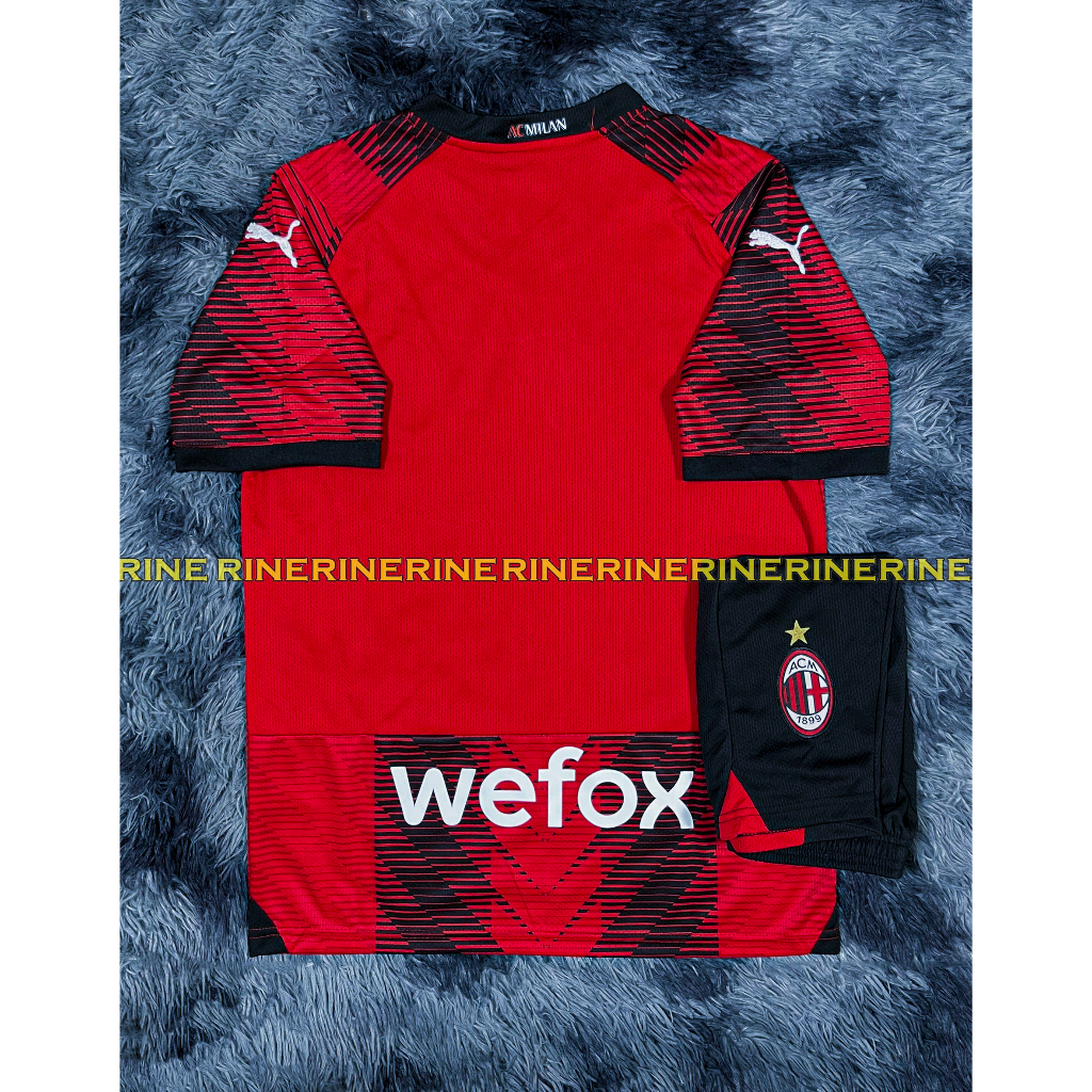 Bộ Áo bóng đá AC Milan mùa mới 2023 - 2024 hàng Thailand chuẩn thi đấu 100%. Cam kết Y Hình