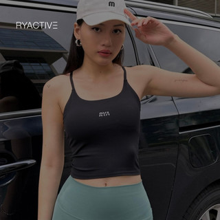 Áo ngực thể thao ryactive - two strappy tank màu đen