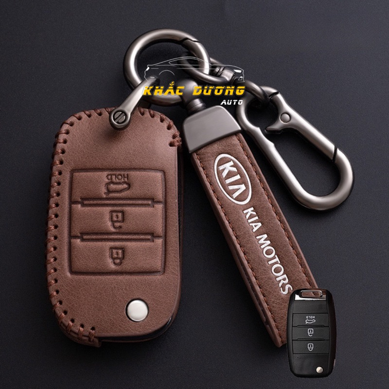 Bao da chìa khoá KIA MORNING SELTOS SONET CERATO K3 cao cấp sang trọng