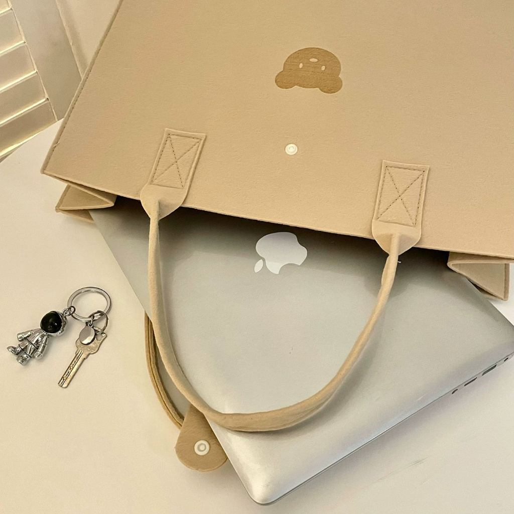 Túi Xách Vuông Hình Gấu Bear Chất Nỉ Nhiều Màu - Túi Gấu Vuông Du Lịch Size 40cm