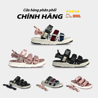  Sandal MOL Nam Nữ 3 Quai Ngang Dán Xé Quai Hậu Tháo Rời Đế Cao Su Êm Chân Không Hôi Nước 