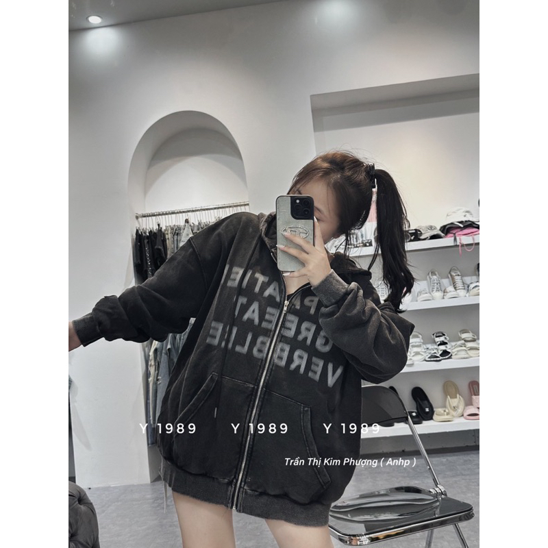 Khoác nỉ loang form unisex chuẩn mẫu mặc