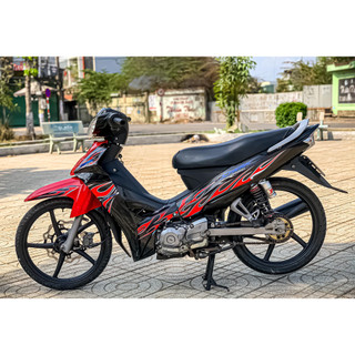tem lửa dán xe sirius dàn áo đen