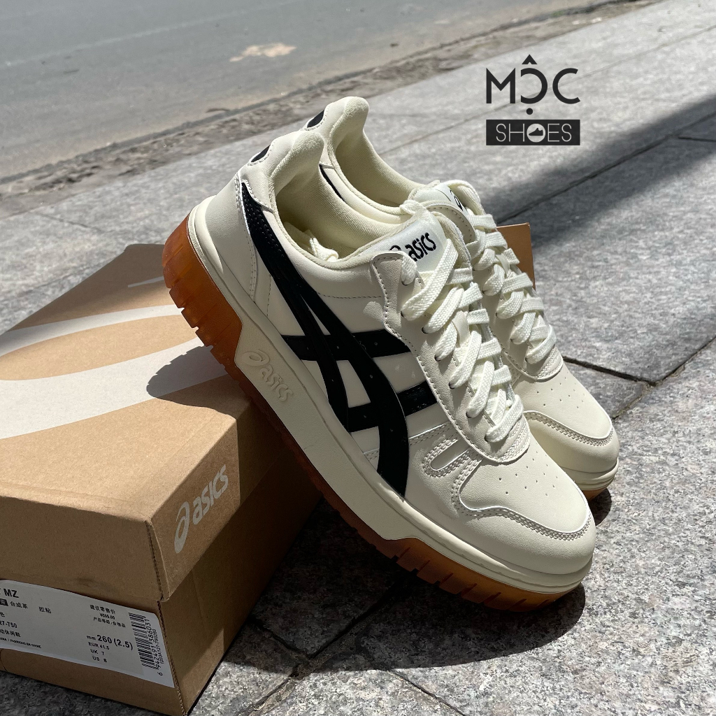 Asics Court Mz - Cream Black Gum - Code: 1203A127-750