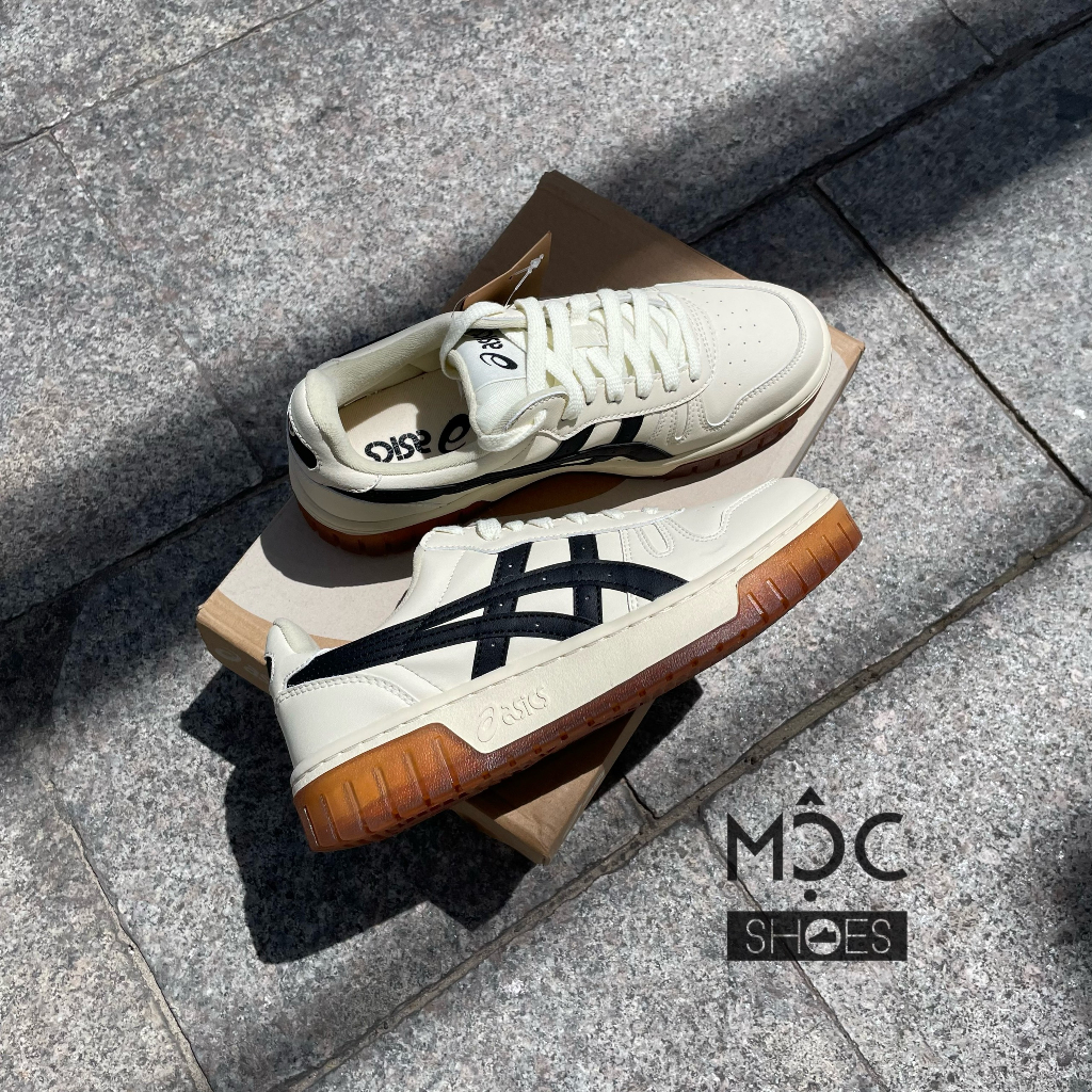 Asics Court Mz - Cream Black Gum - Code: 1203A127-750