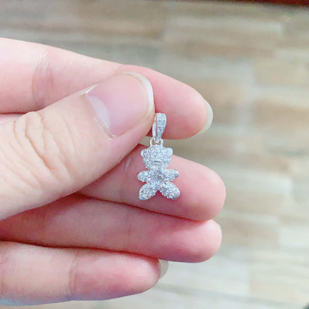 Dây Chuyền Gấu Bạc Chuẩn Cute Dễ Thương TOPSILVER