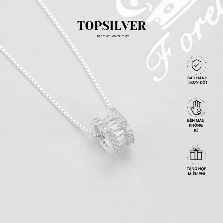 Dây Chuyền Bánh Xe Bạc Chuẩn TOPSILVER