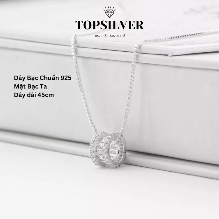 Dây Chuyền Bánh Xe Bạc Chuẩn TOPSILVER