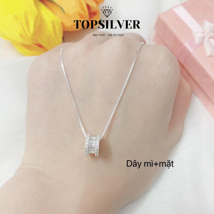 Dây Chuyền Bánh Xe Bạc Chuẩn TOPSILVER