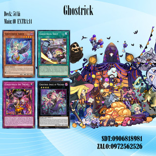 Bài yugioh - bộ 54 lá bài ghostrick deck - card game vn giá rẻ