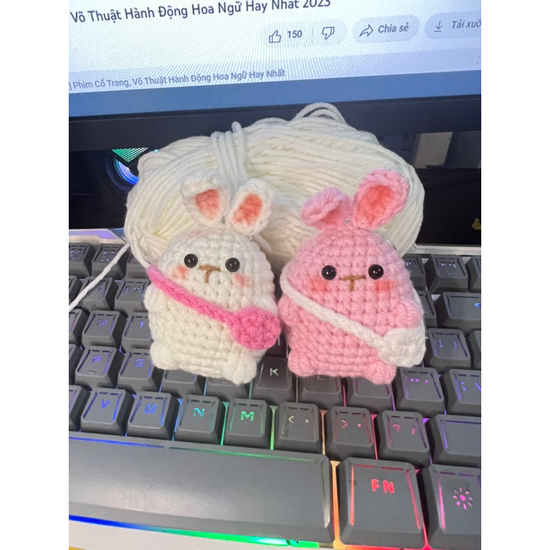 Móc khoá bé thỏ