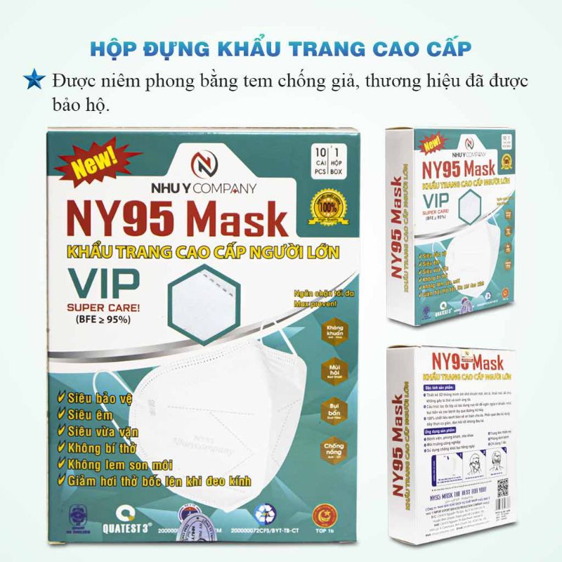 Khẩu Trang N95 Như Ý NY95 Mask (Hộp 10 cái)