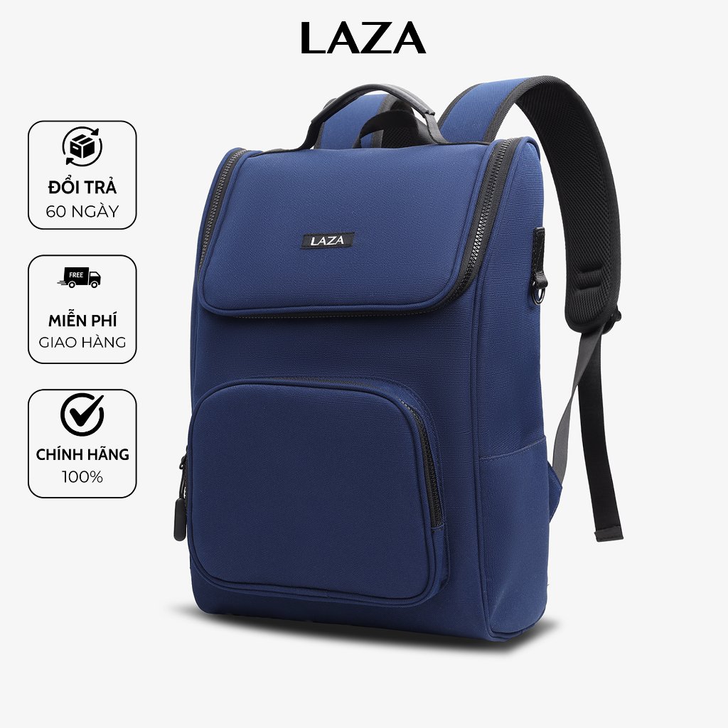 Balo laptop công sở Madrid Backpack 596 - Thiết kế trượt nước cao cấp - Thương hiệu LAZA