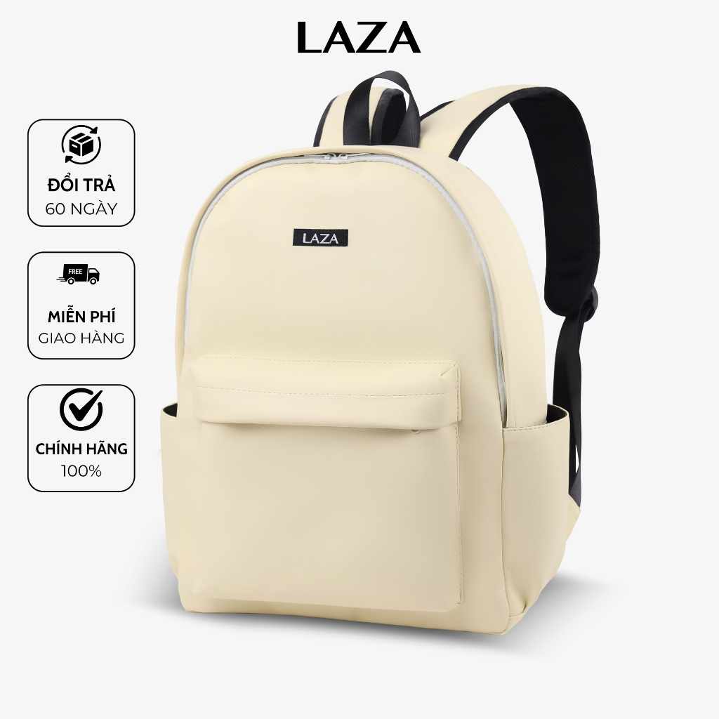 Balo LAZA chất liệu PU nhập khẩu chống thấm cao cấp - Castil Backpack 613 - Hàng thiết kế chính hãng
