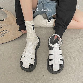 Dép SANDAL nữ quai rọ đế bánh mì neih.studio