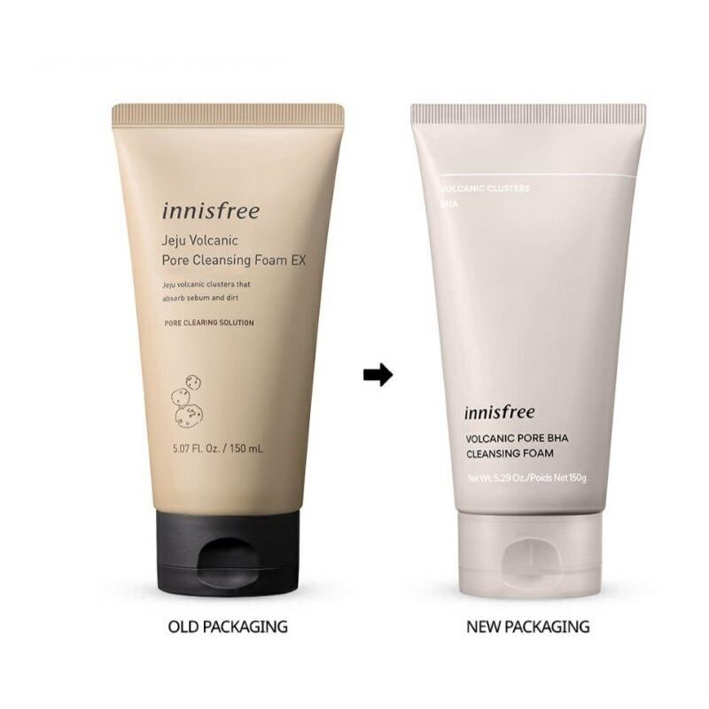 Sữa rửa mặt tro núi lửa Innisfree Jeju Volcanic Pore Cleansing Foam 150ml