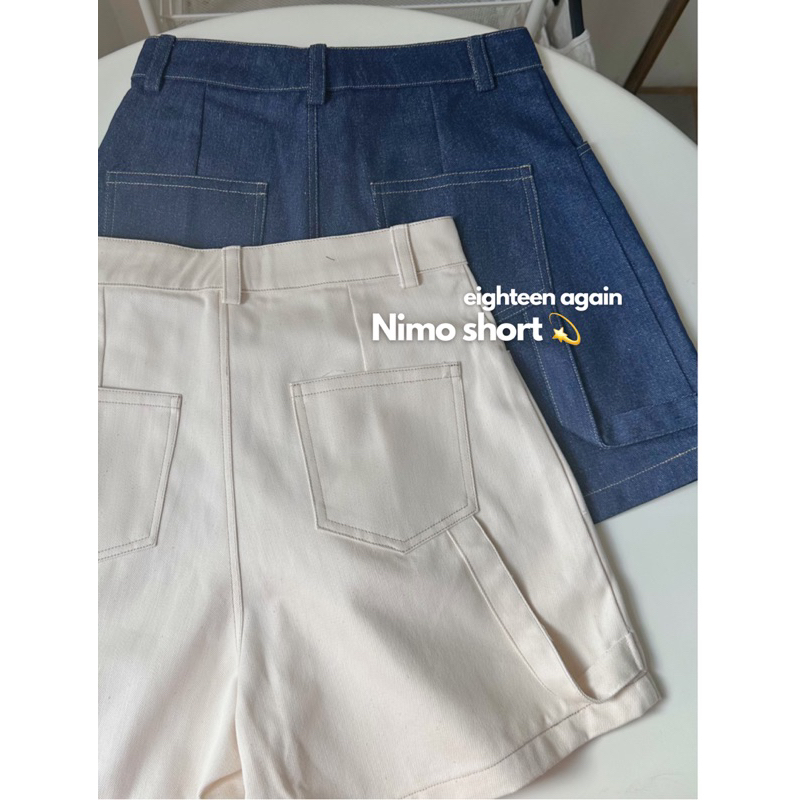 Quần denim short Nimo 18made ✿ 𝐁𝐲 𝐄𝐢𝐠𝐡𝐭𝐞𝐞𝐧 𝐀𝐠𝐚𝐢𝐧