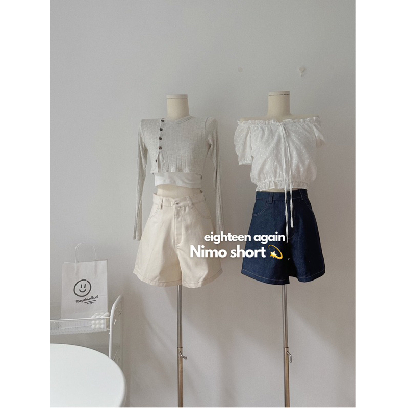 Quần denim short Nimo 18made ✿ 𝐁𝐲 𝐄𝐢𝐠𝐡𝐭𝐞𝐞𝐧 𝐀𝐠𝐚𝐢𝐧